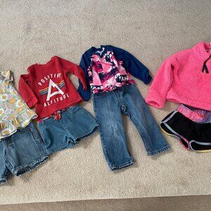 Crown and Ivy 3/4 Zip Valentine Sweater Plus Summer Clothing Little Girls Size S